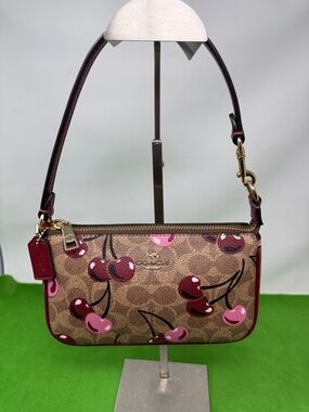 COACH NOLITA 19 CHERRY PRINT SHOULDER PURSE BAG